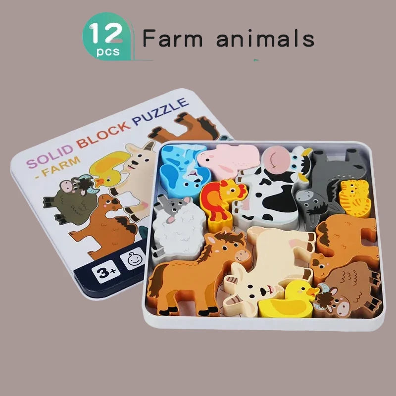 Puzzle 3D en bois