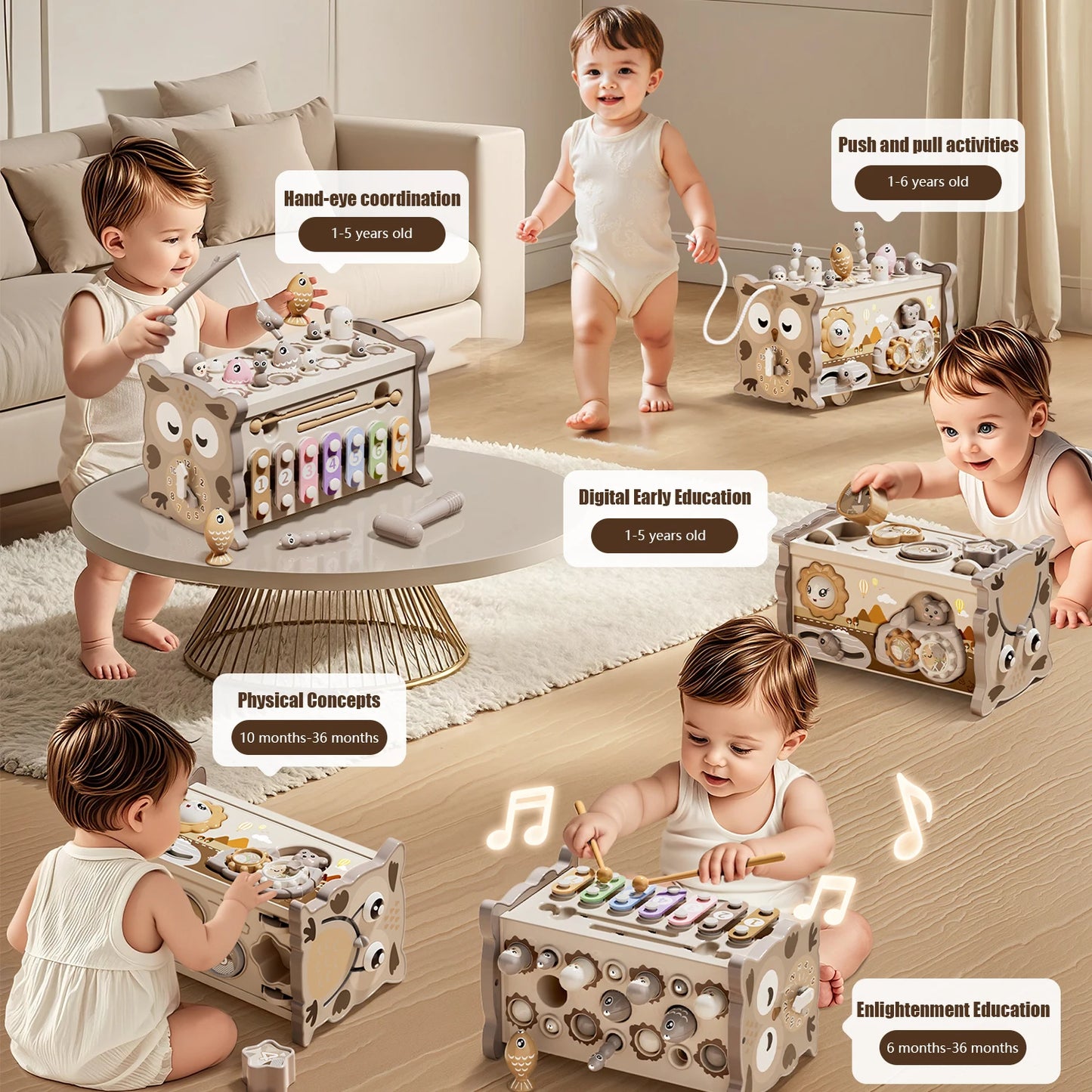 Planche d’activité multi jeux Montessori