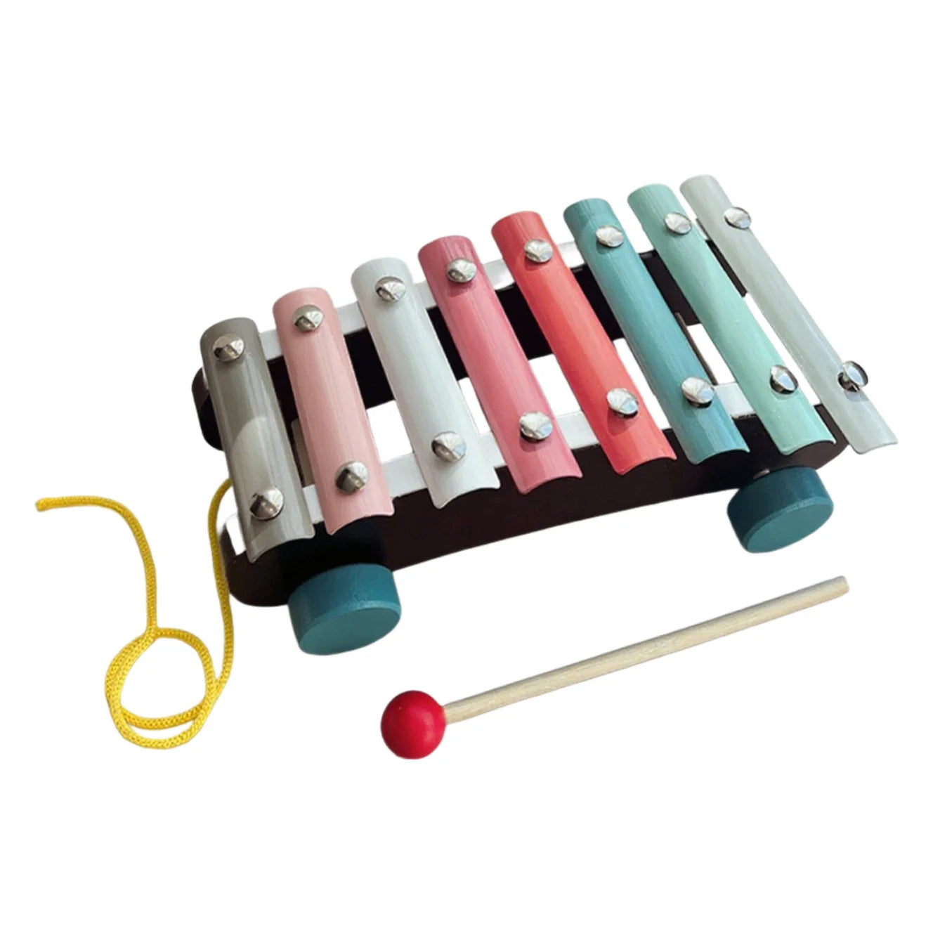 Xylophone à roulettes coloré